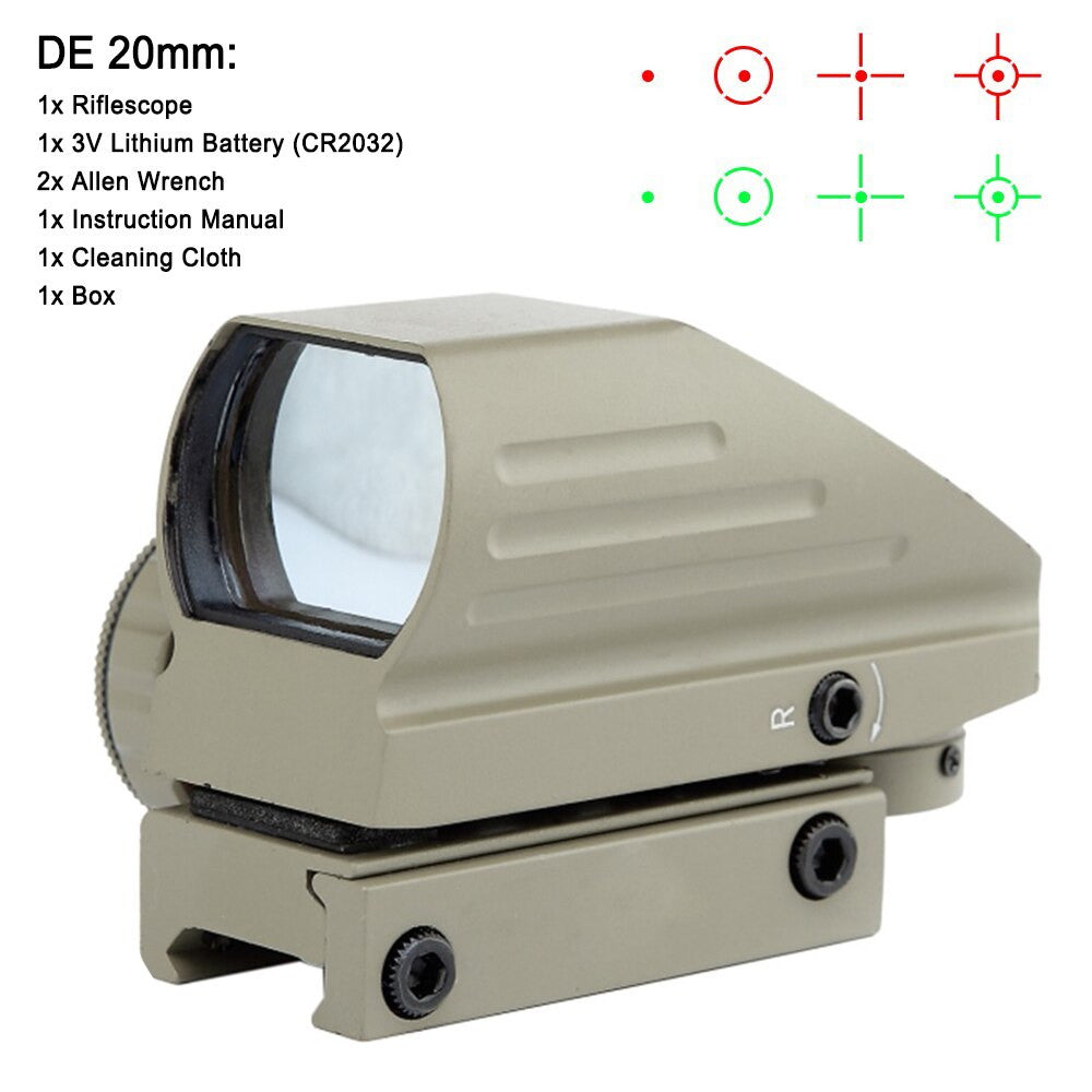 Tactical Reflex Red Green Laser Scope-11
