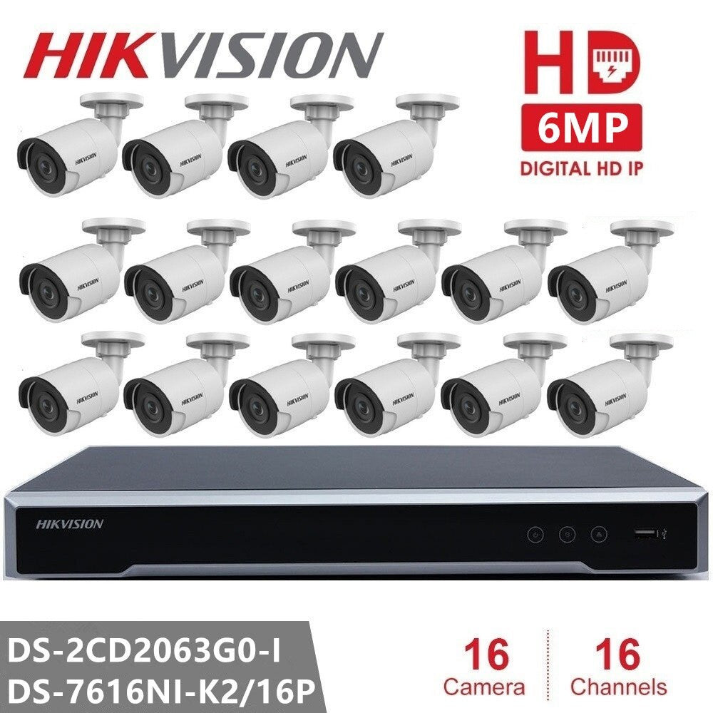 Hikvision CCTV Camera Kits Video Surveillance 6MP IP Camera Surveillance System-8